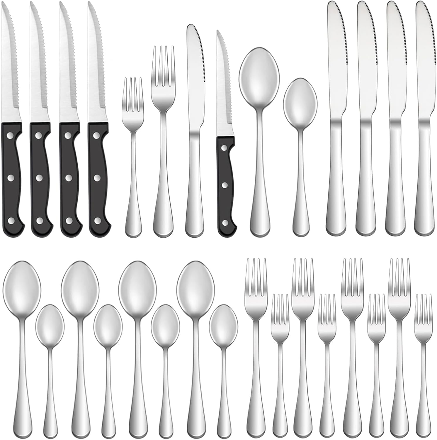 24 Pcs Silverware Set