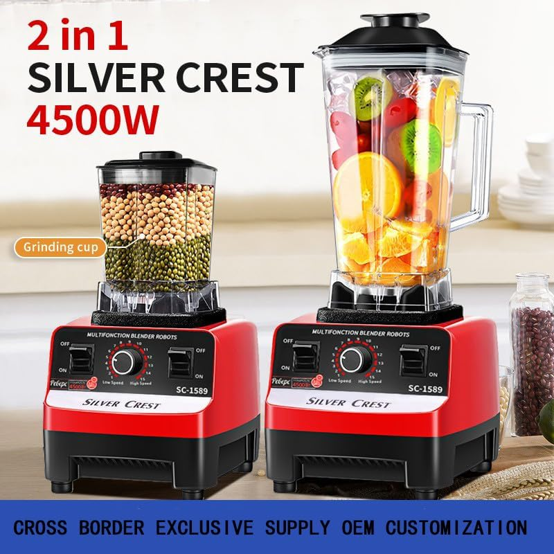 Silver Crest Blender with Jar 2in1